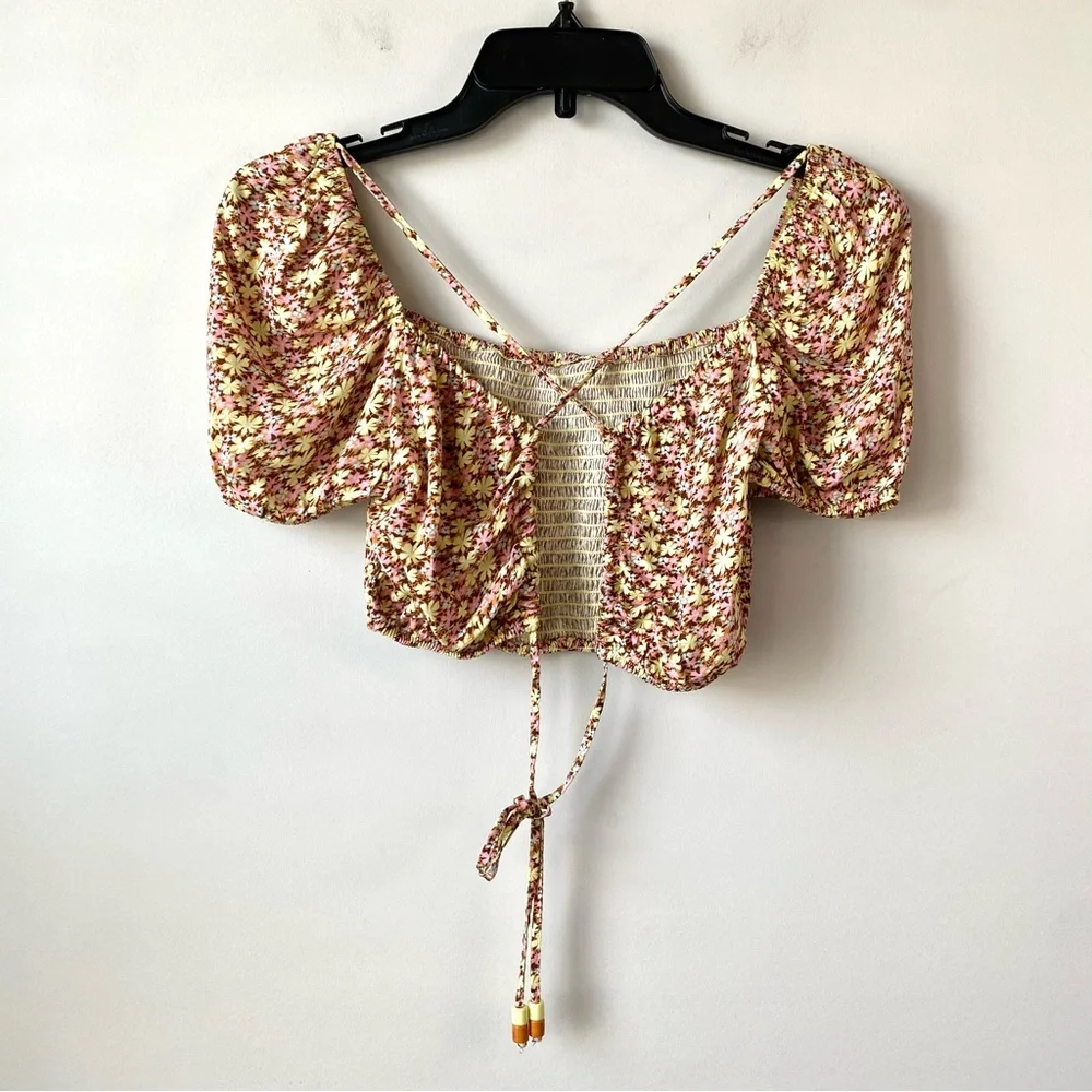 Maaji Radiant Crop Top In Natural Meadow‎ Autumn M - Picture 3 of 6